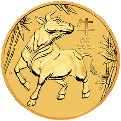2021 1/2 OZ PERTH MINT GOLD OX