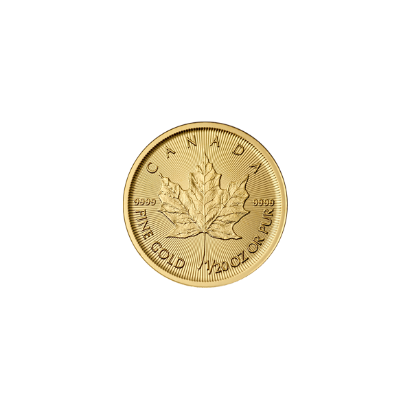 1/20 OZ CANADIAN GOLD MAPLE LEAF (sealed)