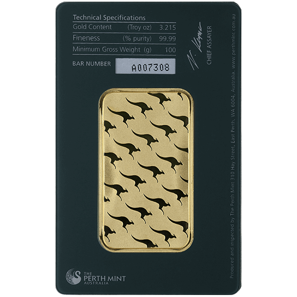 100 GRAM GOLD BAR PERTH - 100GPERTH