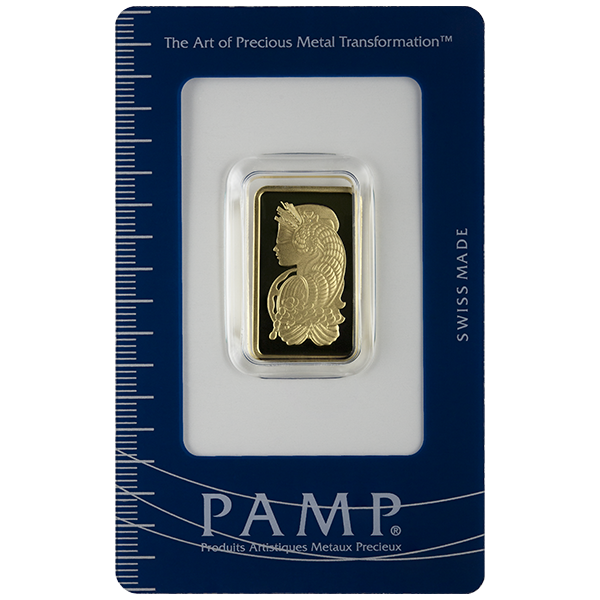 GOLD BARS ASSORTED WEIGHTS - 10 GRAM GOLD BAR PAMP - 10GP