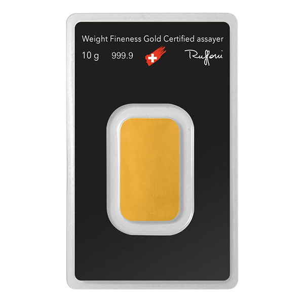 10 GRAM GOLD BAR ARGOR-HERAEUS