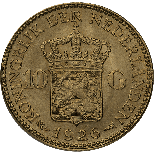 10 GUILDER HOLLAND GOLD COIN