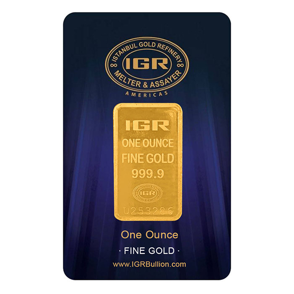 GOLD BARS 1 OZ - 1 OZ GOLD BAR IGR - 1GBIGR