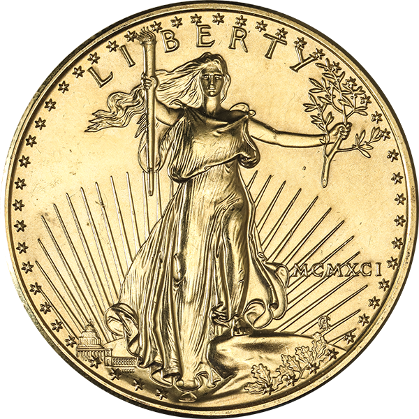 AMERICAN GOLD EAGLE - 1 OZ AMERICAN GOLD EAGLE SCRUFFY - 1EAGLELP