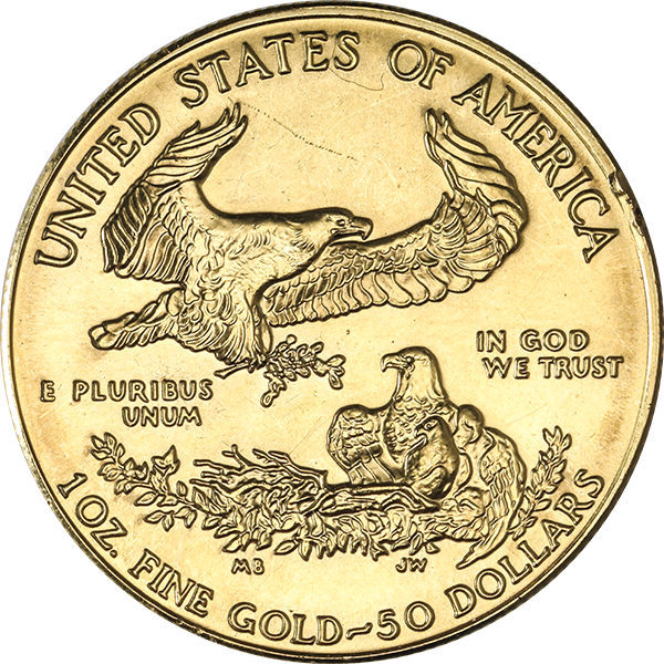 AMERICAN GOLD EAGLE - 1 OZ AMERICAN GOLD EAGLE SCRUFFY - 1EAGLELP