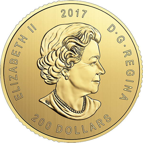 CANADIAN GOLD - 1 OZ ROYAL CANADIAN MINT GOLD ELK - 1GEL17