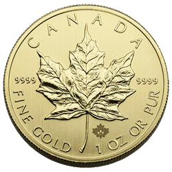 1 oz Canadian Gold Maple Leaf .9999