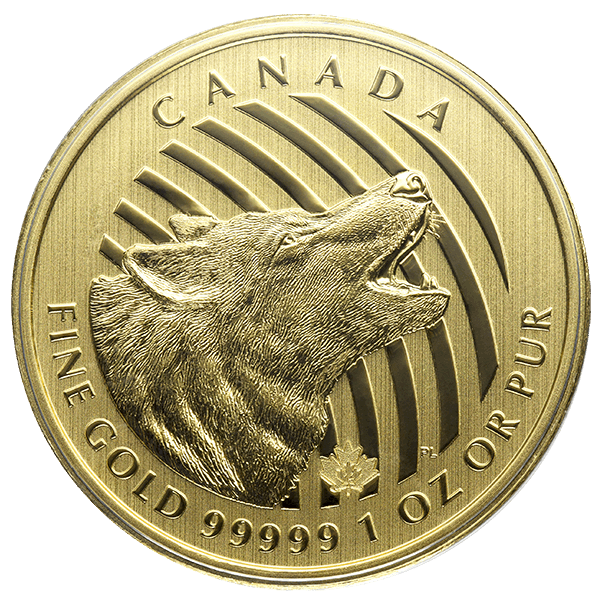 2014 1 OZ CANADIAN GOLD CANADIAN WOLF