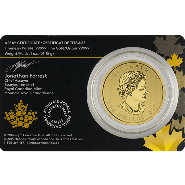 2015 1 OZ CANADIAN GOLD COUGAR