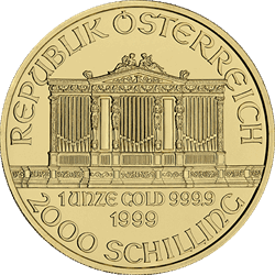 1 oz Austrian Gold Philharmonic