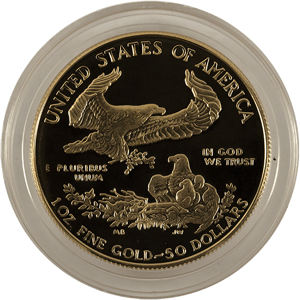 AMERICAN PROOF GOLD EAGLE - 1 OZ AMERICAN GOLD EAGLE PROOF (CAPSULE ONLY) - 1PRFGECO
