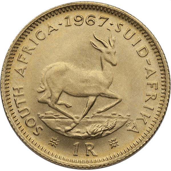 1 RAND SOUTH AFRICAN GOLD COIN