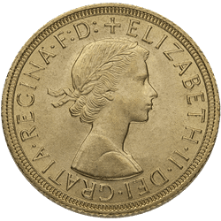 English Gold Sovereign Queen Head