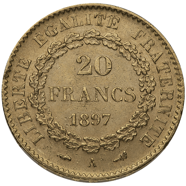 20 FRANC FRENCH GOLD ANGEL