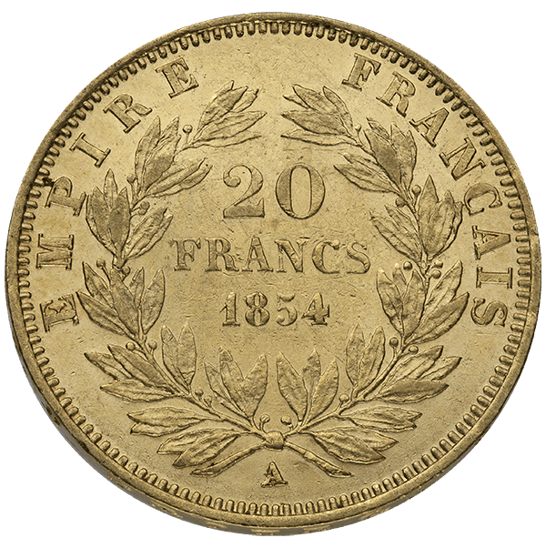 20 FRANC FRENCH GOLD COIN NAPOLEON III
