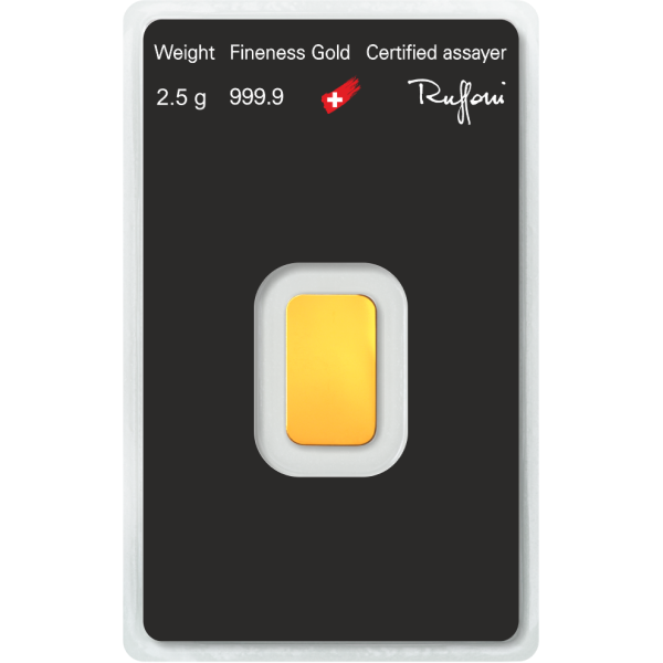 GOLD BARS ASSORTED WEIGHTS - 2.5 GRAM GOLD BAR REPUBLIC - 2.5GRGBRE