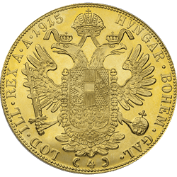 Austrian 4 Ducat Gold Coin