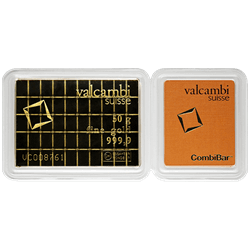 Valcambi Combi-Bar 50x1g .9999 Gold Bar