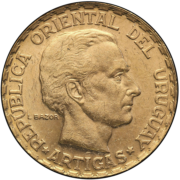 5 PESO URUGUAY GOLD COIN