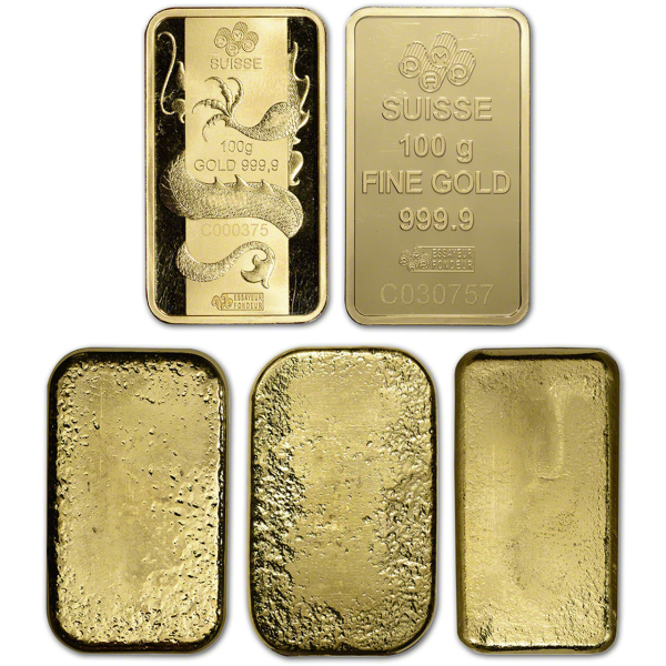 100 GRAM GOLD BAR RANDOM BRAND