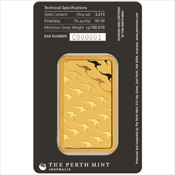 Perth Mint 100g .9999 Gold Bar