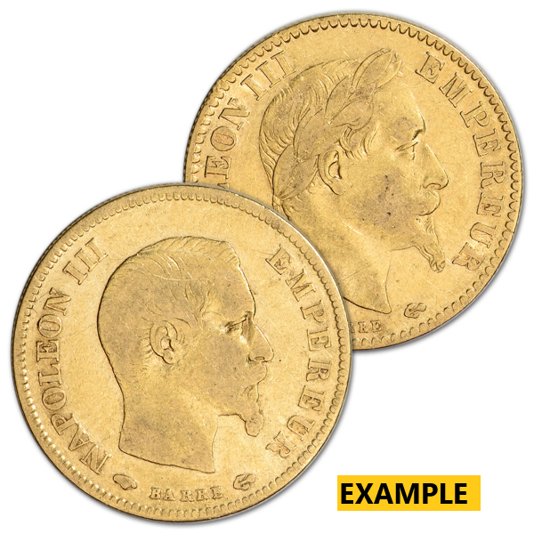 WORLD GOLD - 10 FRANC FRENCH GOLD COIN NAPOLEON III - 10FRAGNAP