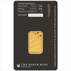 Perth Mint 10g .9999 Gold Bar