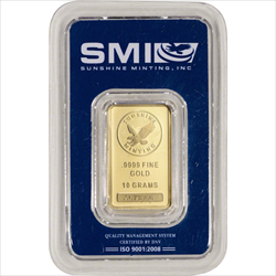 10 GRAM GOLD BAR SUNSHINE