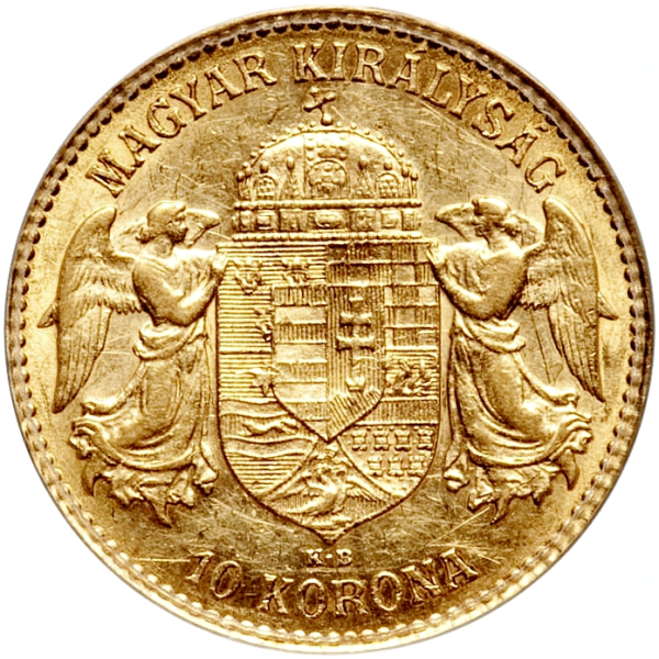 WORLD GOLD - 10 KORONA HUNGARIAN GOLD COIN - 10KOG
