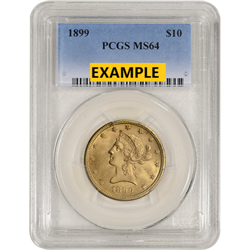 $10 U.S. GOLD LIBERTY PCGS64