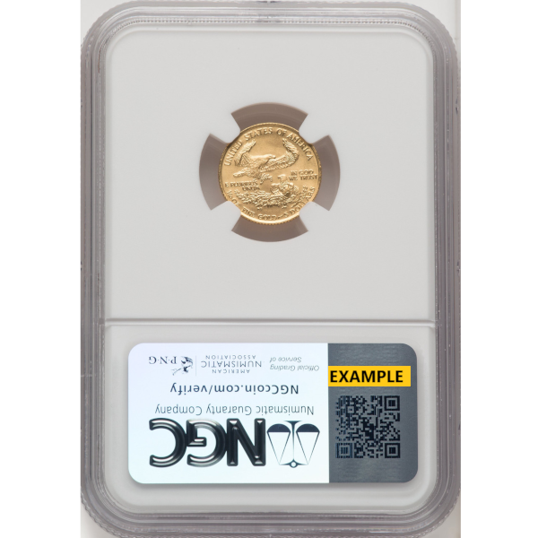 AMERICAN GOLD EAGLE NGC AND PCGS - 1/10 OZ AMERICAN GOLD EAGLE NGC70 - .1GEN70