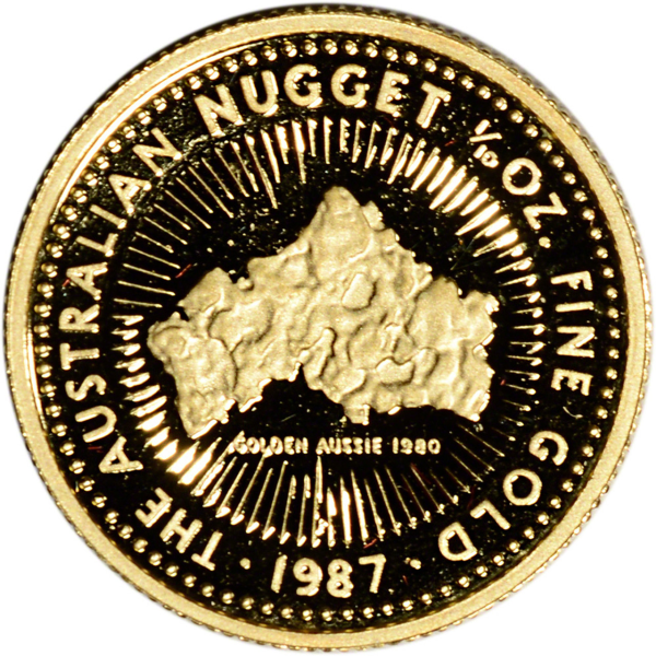 1/10 OZ GOLD AUSTRALIAN NUGGET