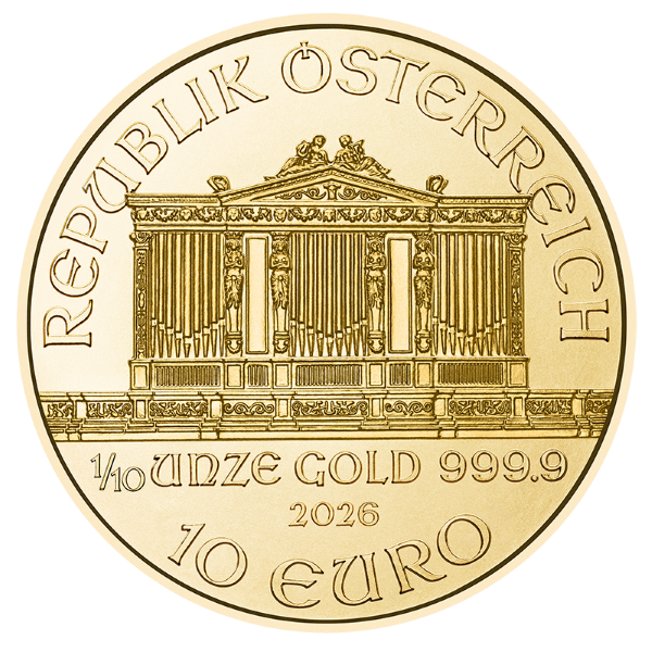 AUSTRIAN GOLD - 2026 1/10 OZ AUSTRIAN GOLD PHILHARMONIC - .1GPH26