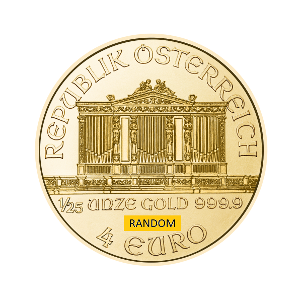 AUSTRIAN GOLD - 1/25 OZ AUSTRIAN GOLD PHILHARMONIC - .04GPH