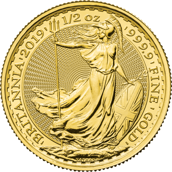 BRITISH GOLD - 1/2 OZ GREAT BRITAIN GOLD BRITANNIA - .5BRIT