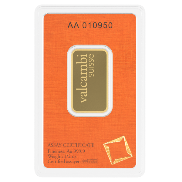1/2 OZ GOLD BAR VALCAMBI