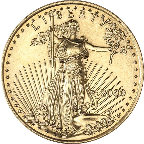 AMERICAN GOLD EAGLE - 1/2 OZ AMERICAN GOLD EAGLE SCRUFFY - .5EAGLELP