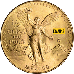 1/2 OZ MEXICAN ONZA GOLD COIN