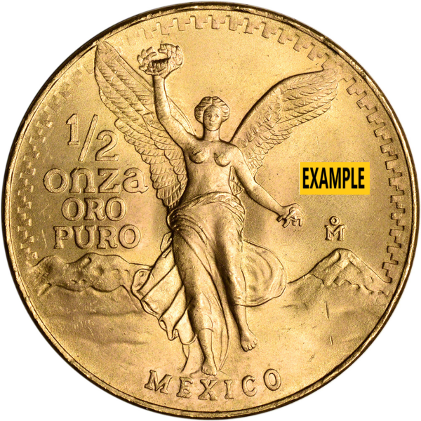 1/2 OZ MEXICAN ONZA GOLD COIN