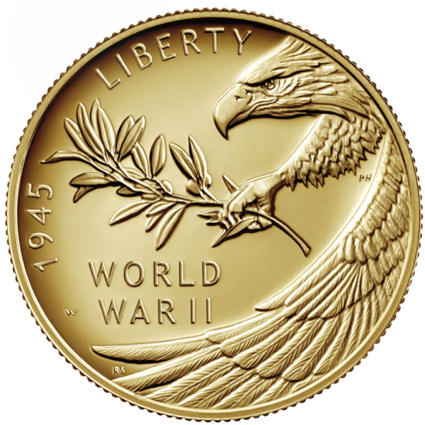 U.S. GOLD COMMEMORATIVES - 2020 1/2 OZ GOLD US 75TH ANNIV OF WORLD WAR II WITH OGP - .5GWW220