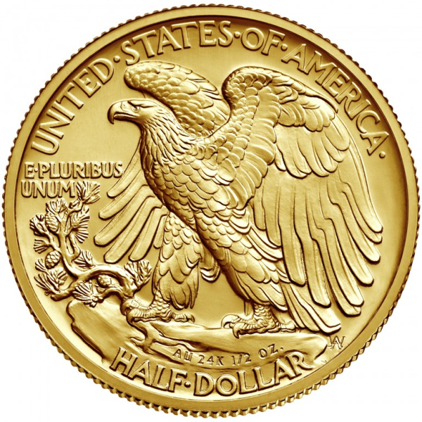 2016 1/2 OZ U.S. GOLD WALKING LIBERTY