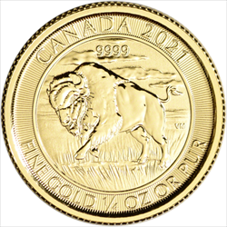 2021 1/4 OZ CANADIAN GOLD BISON