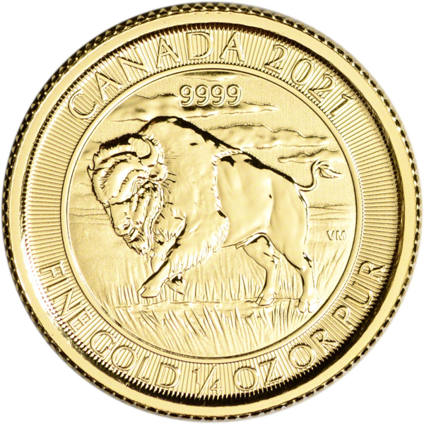 2021 1/4 OZ CANADIAN GOLD BISON