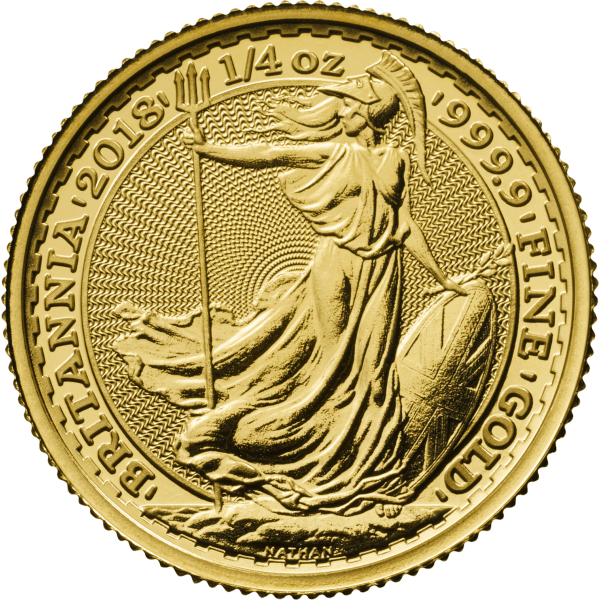 BRITISH GOLD - 1/4 OZ GREAT BRITAIN GOLD BRITANNIA - .25BRIT