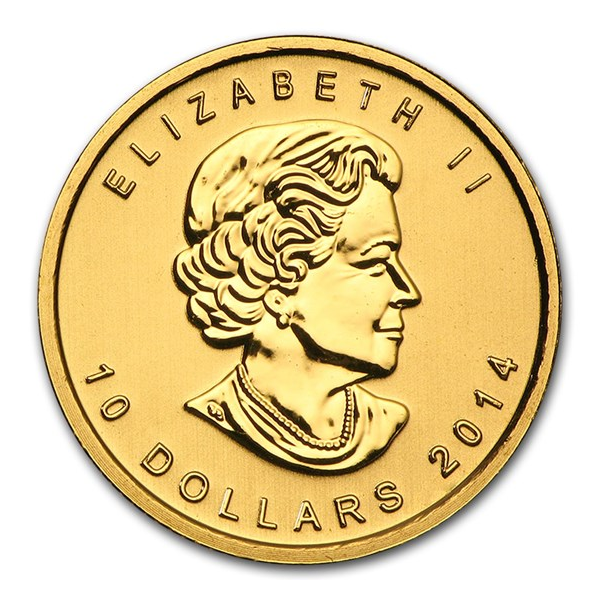 2014 1/4 OZ CANADIAN GOLD ARCTIC FOX