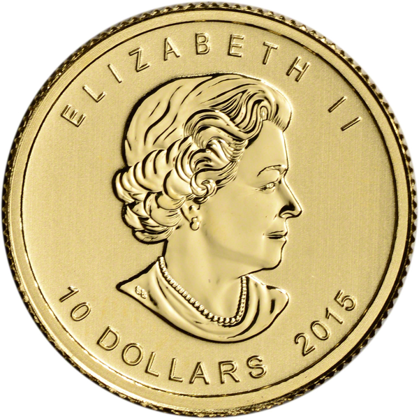 2015 1/4 OZ CANADIAN GOLD POLAR BEAR AND CUB