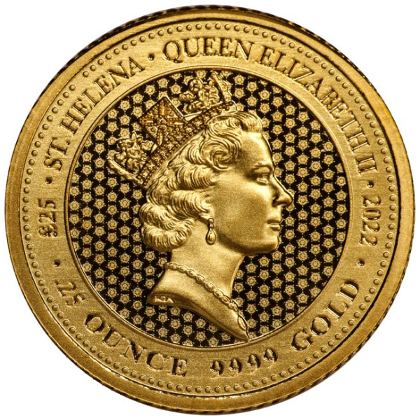 WORLD GOLD - 1/4 OZ GOLD SAINT HELENA SOVEREIGN - .25GSHSO