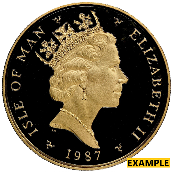 1 OZ GOLD ANGEL ISLE OF MAN RANDOM DATE