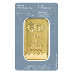 Royal Mint Britannia 1 oz .9999 Gold Bar