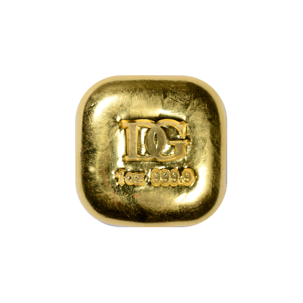 1 oz Gold Bar Dillon Gage, front